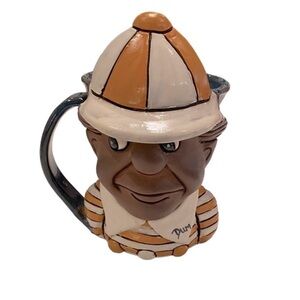 Hand-Made Pottery Tweedle-Dum Mug Artist Signed A&A Pottery Salida, Colorado